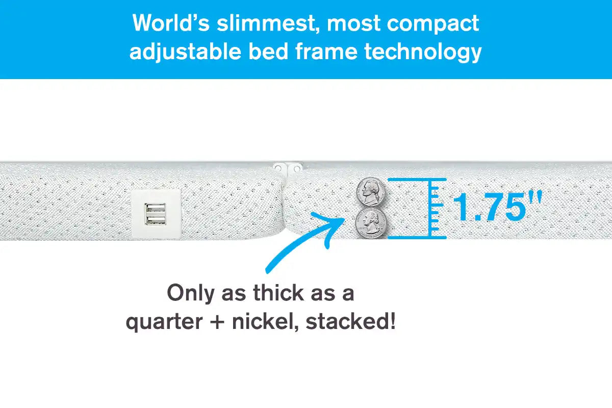 PowerLayer Ultra-Thin Adjustable Bed Frame